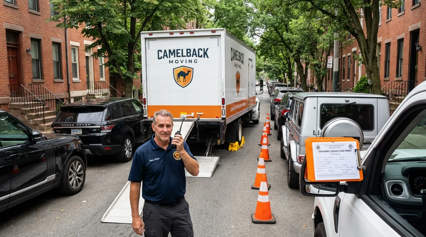 City street loading permit setup in Elmwood Park, NJ